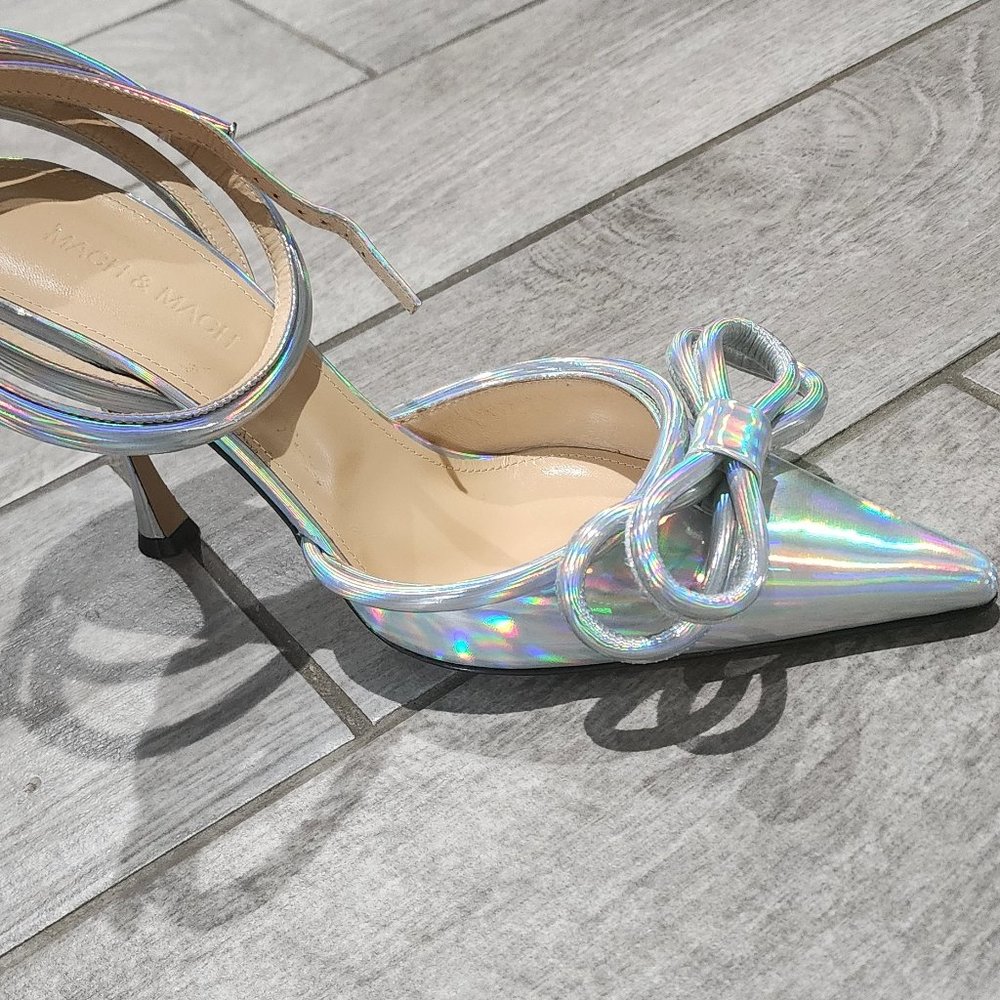 Mach & Mach Double Bow Pointed Toe Pump Women